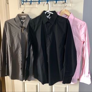 Express fitted new dress shirts - 3 shirt bundle